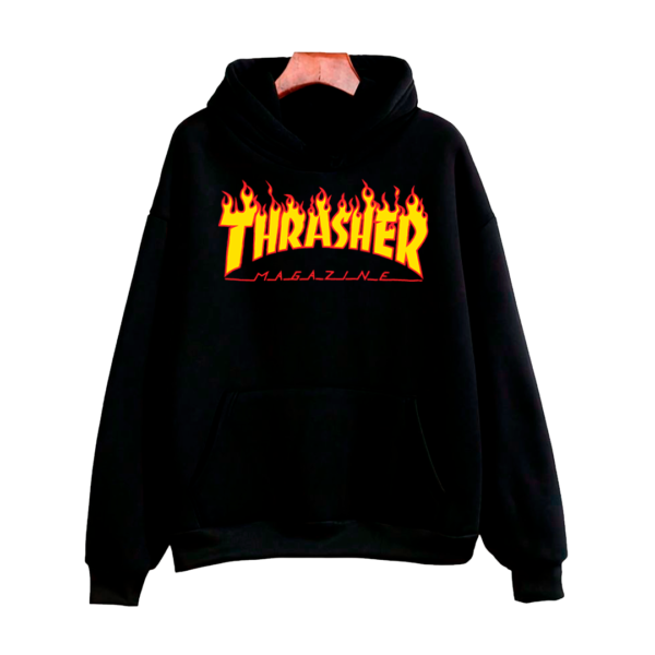 SUDADERA CON CAPUCHA THRASHER FUEGO - Image 2