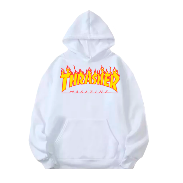 SUDADERA CON CAPUCHA THRASHER FUEGO - Image 3